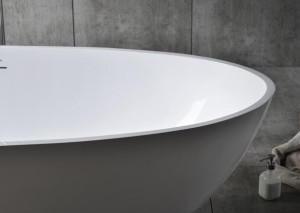 sleek design solid surface bathtub