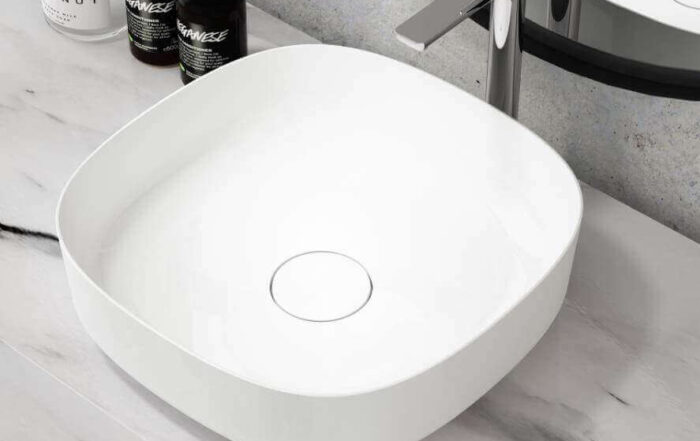 Thin edge solid surface basin-art basin